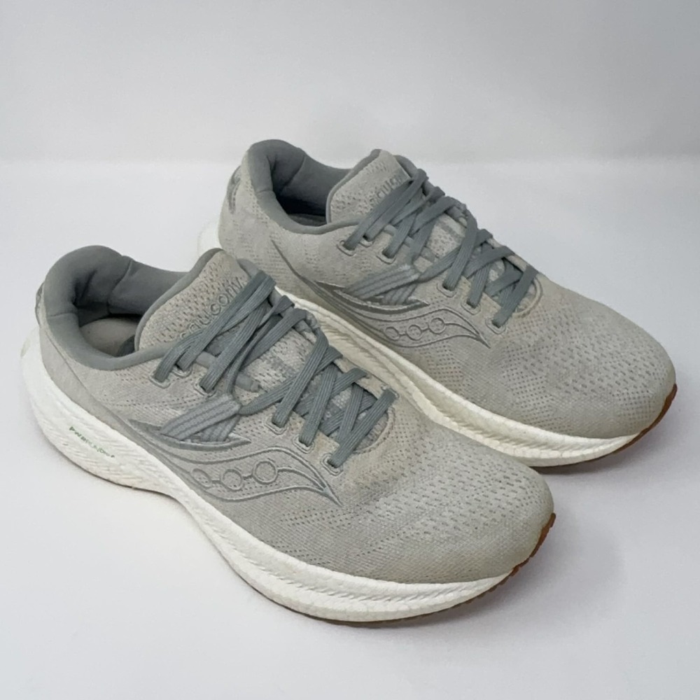 Saucony Triumph‎ RFG Running Shoes Women's 9.5 Light Grey Size Sustainable Run